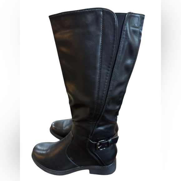 Pierre Dumas Barcelona black knee high boots Size 8M - Picture 14 of 16